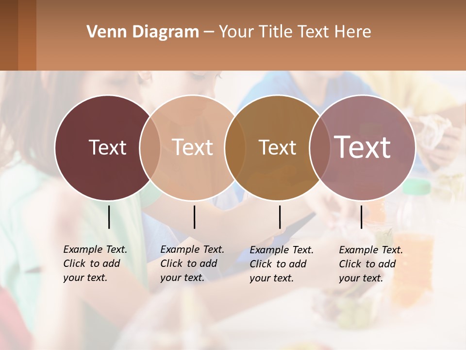 A Group Of Children Sitting At A Table With Bottles Of Liquid PowerPoint Template