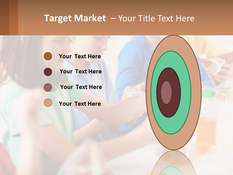 A Group Of Children Sitting At A Table With Bottles Of Liquid PowerPoint Template