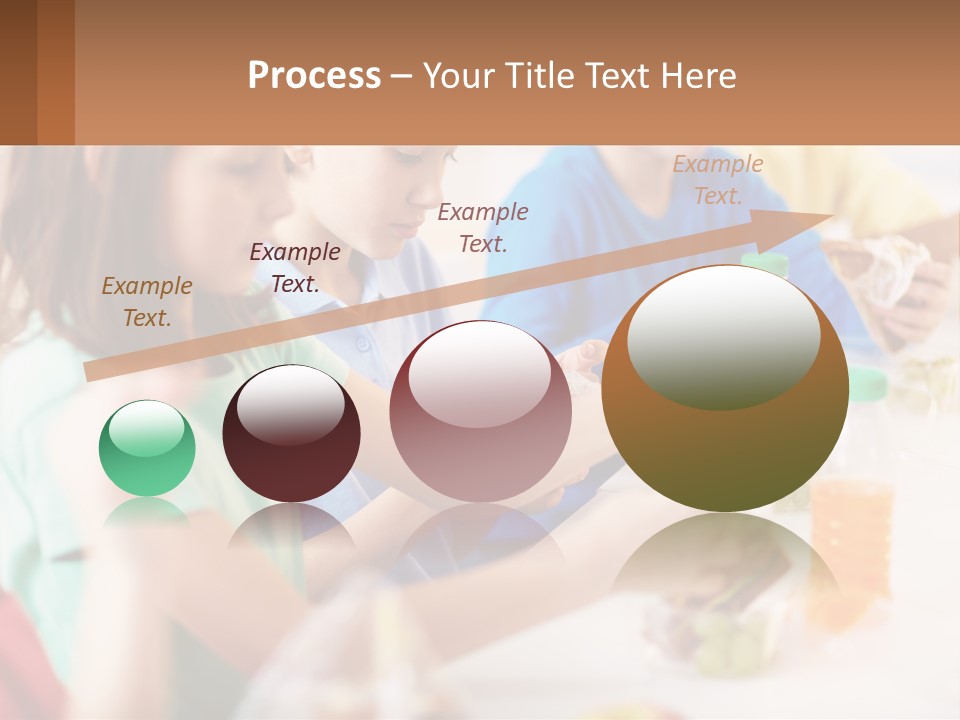 A Group Of Children Sitting At A Table With Bottles Of Liquid PowerPoint Template