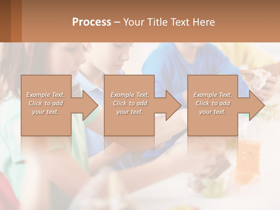 A Group Of Children Sitting At A Table With Bottles Of Liquid PowerPoint Template
