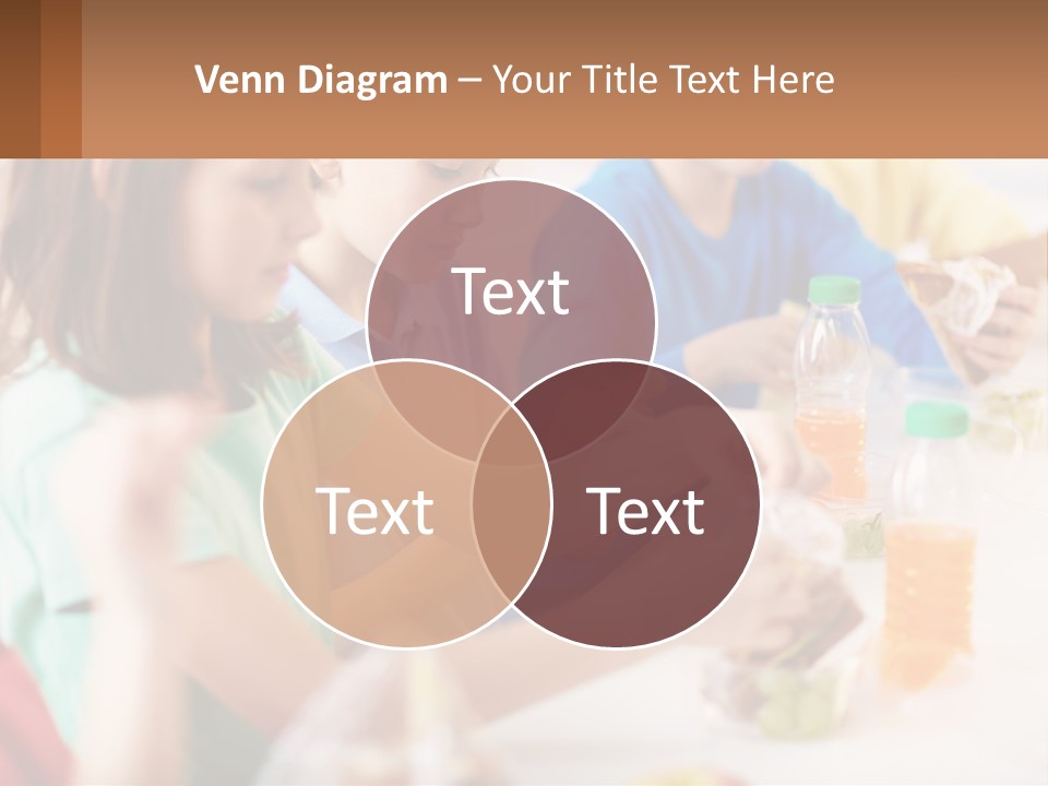 A Group Of Children Sitting At A Table With Bottles Of Liquid PowerPoint Template