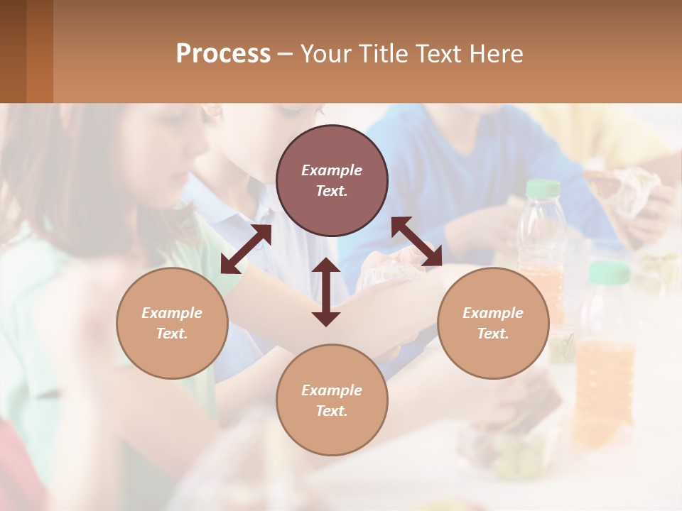 A Group Of Children Sitting At A Table With Bottles Of Liquid PowerPoint Template