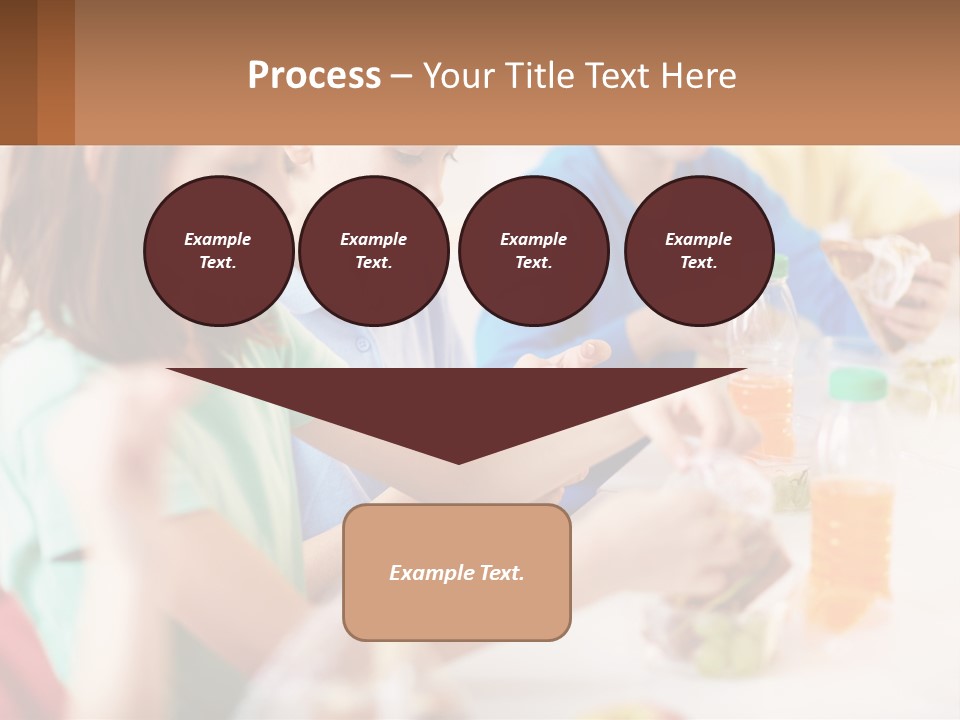 A Group Of Children Sitting At A Table With Bottles Of Liquid PowerPoint Template