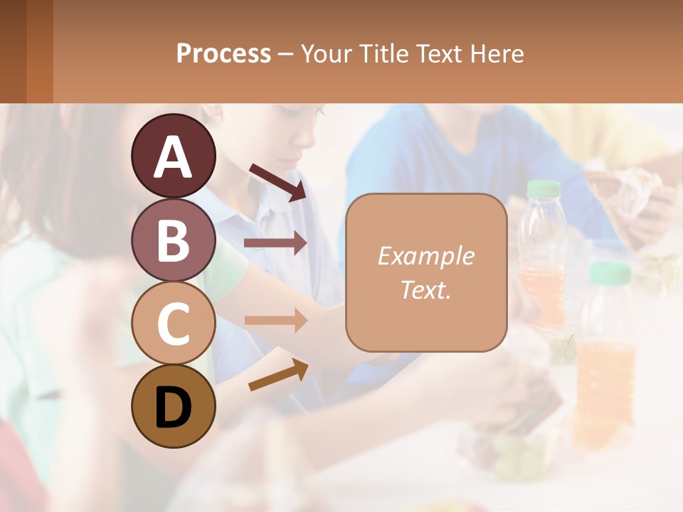 A Group Of Children Sitting At A Table With Bottles Of Liquid PowerPoint Template