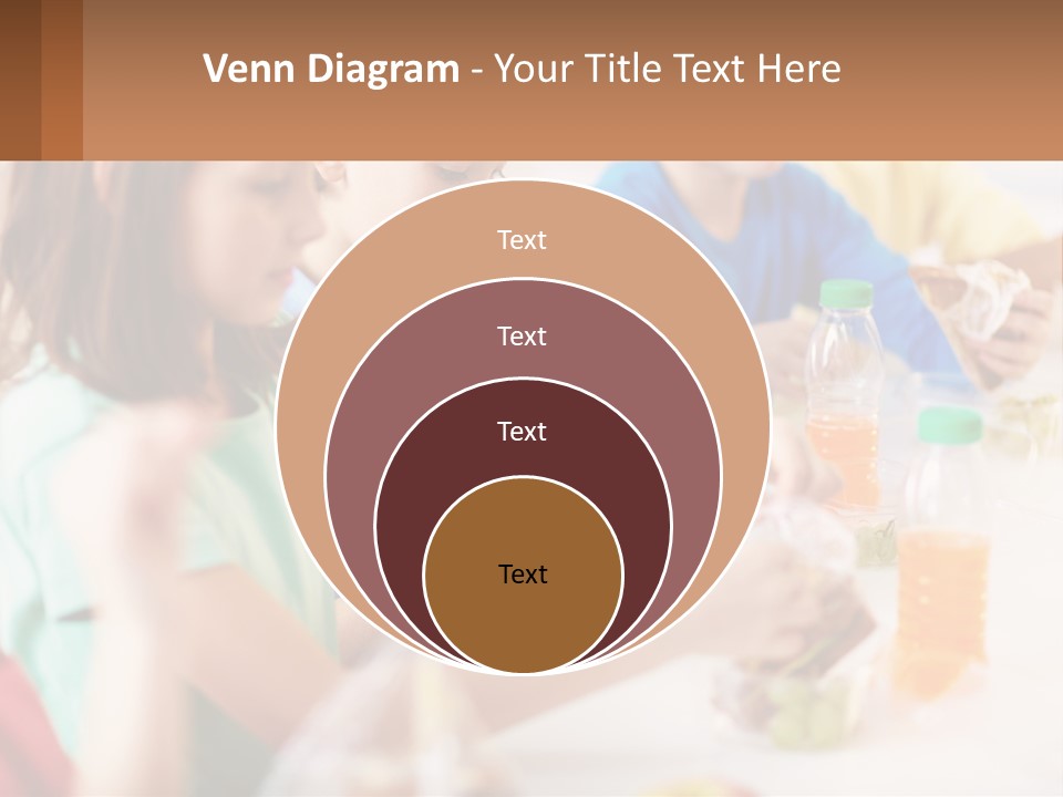 A Group Of Children Sitting At A Table With Bottles Of Liquid PowerPoint Template