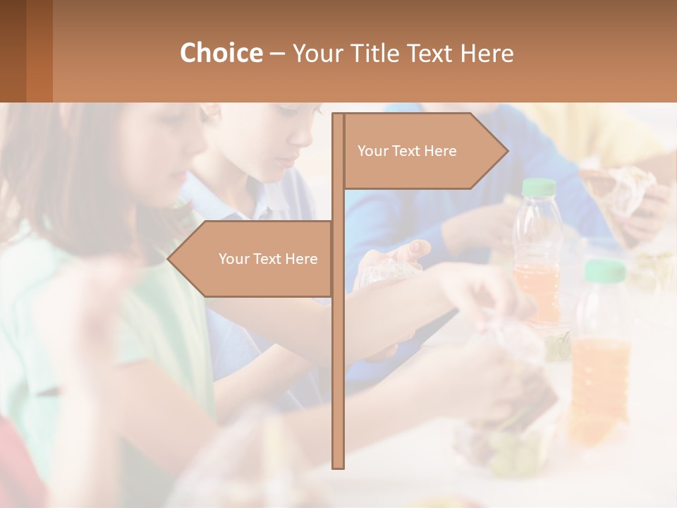 A Group Of Children Sitting At A Table With Bottles Of Liquid PowerPoint Template