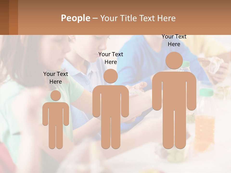 A Group Of Children Sitting At A Table With Bottles Of Liquid PowerPoint Template