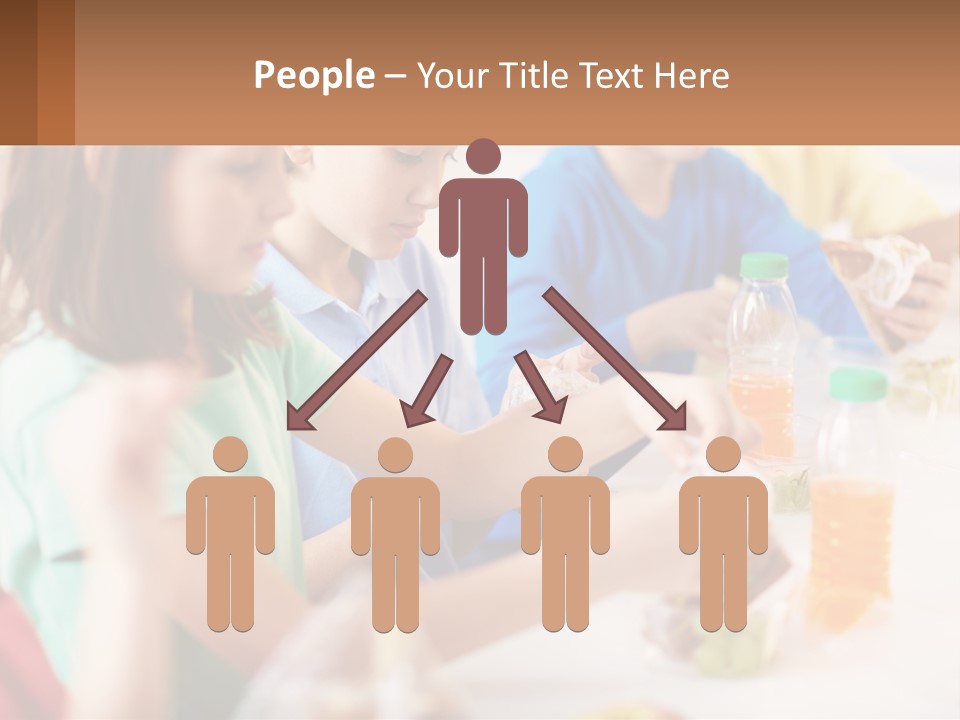 A Group Of Children Sitting At A Table With Bottles Of Liquid PowerPoint Template