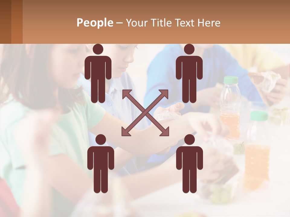 A Group Of Children Sitting At A Table With Bottles Of Liquid PowerPoint Template