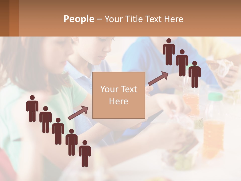 A Group Of Children Sitting At A Table With Bottles Of Liquid PowerPoint Template