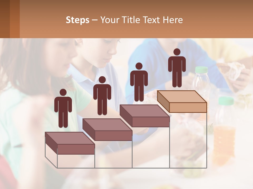 A Group Of Children Sitting At A Table With Bottles Of Liquid PowerPoint Template