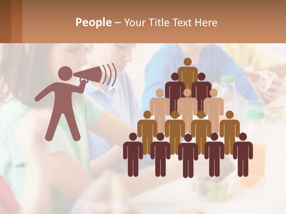 A Group Of Children Sitting At A Table With Bottles Of Liquid PowerPoint Template