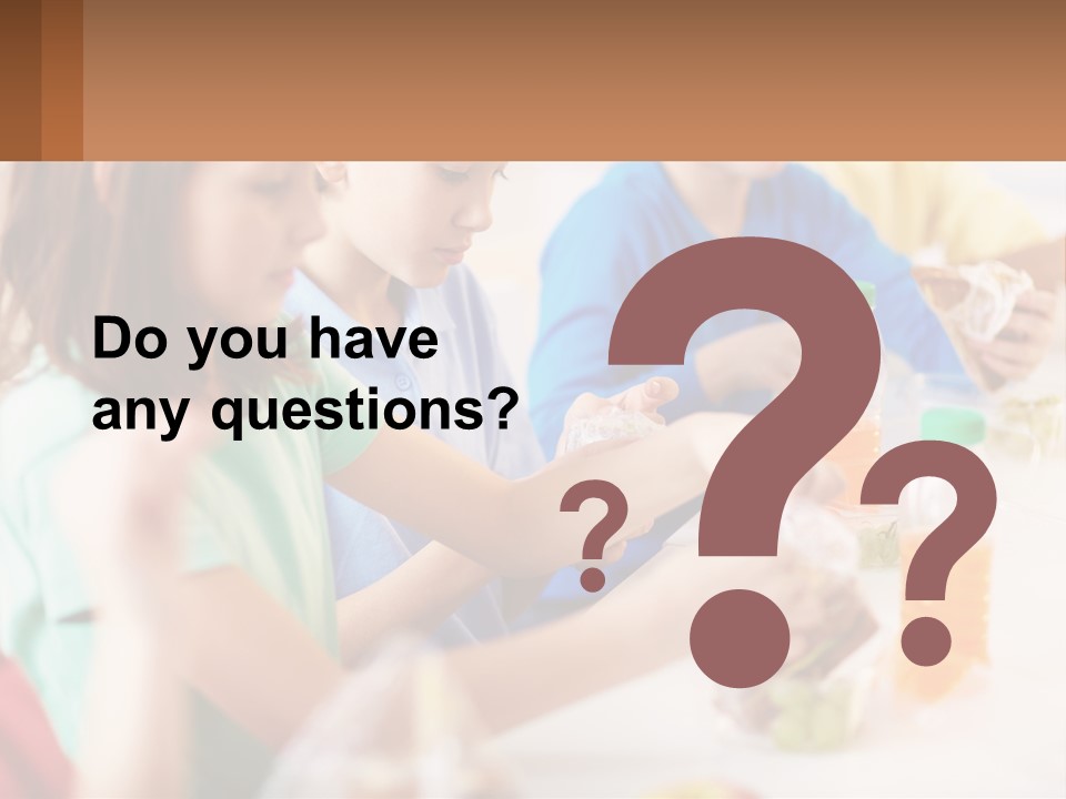 A Group Of Children Sitting At A Table With Bottles Of Liquid PowerPoint Template