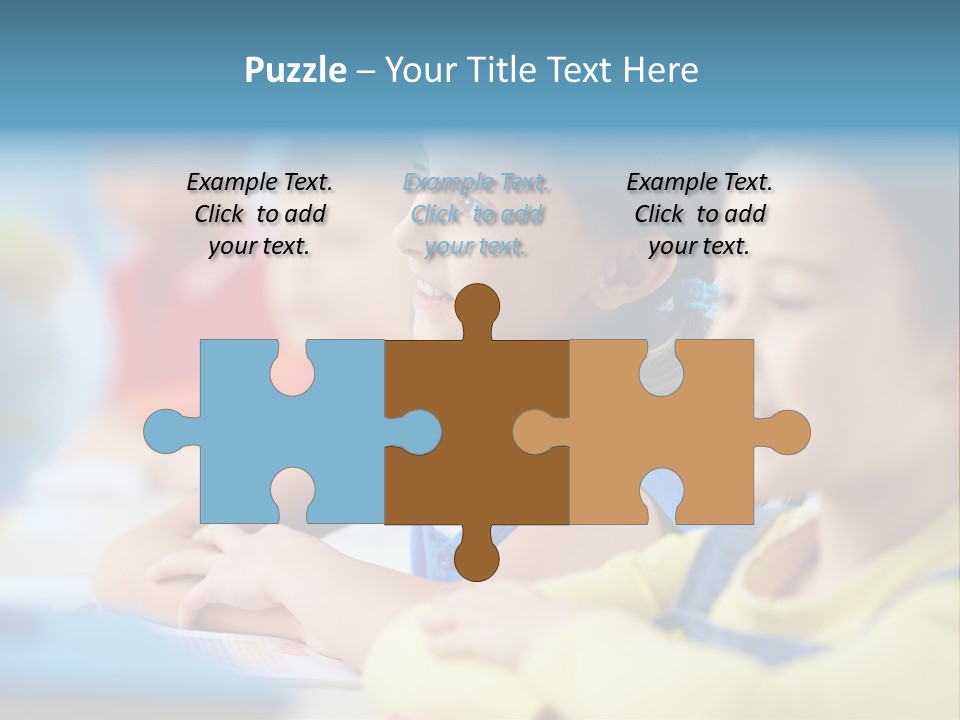 A Group Of Children Sitting At A Table With A Globe In The Background PowerPoint Template