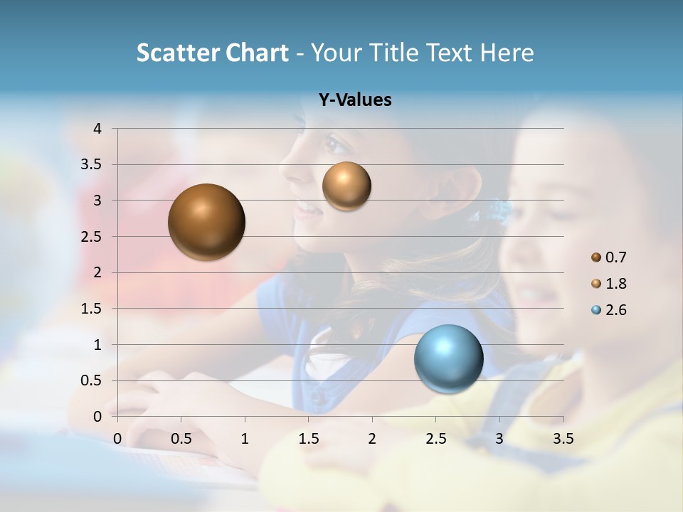 A Group Of Children Sitting At A Table With A Globe In The Background PowerPoint Template
