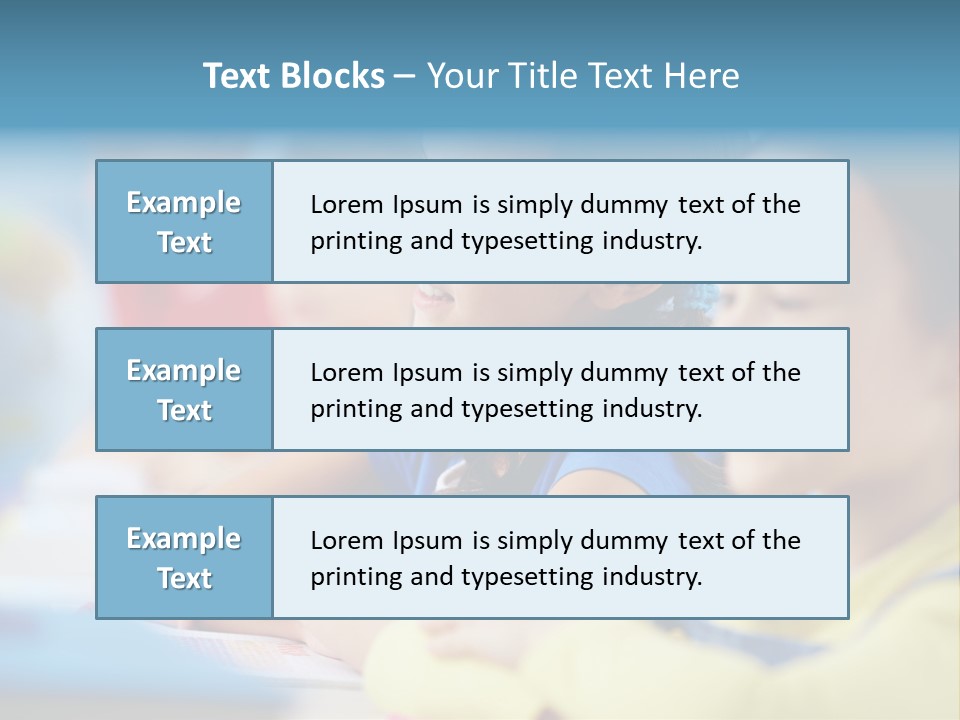 A Group Of Children Sitting At A Table With A Globe In The Background PowerPoint Template
