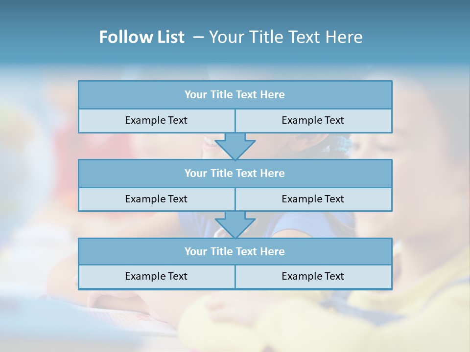 A Group Of Children Sitting At A Table With A Globe In The Background PowerPoint Template