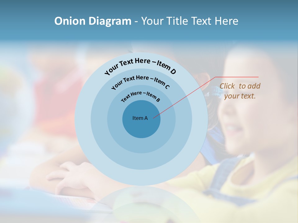 A Group Of Children Sitting At A Table With A Globe In The Background PowerPoint Template