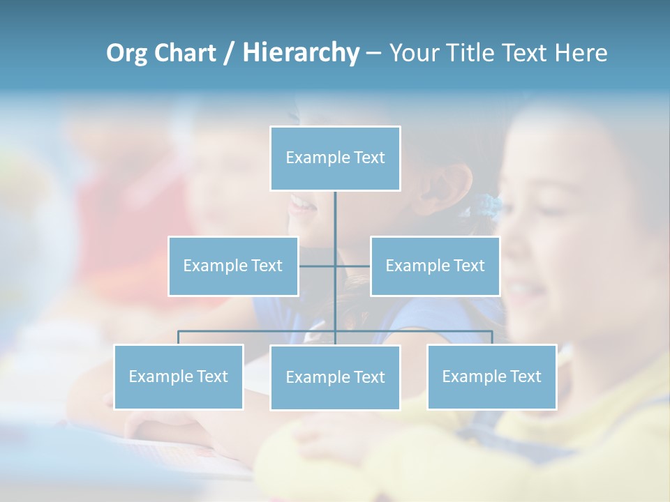 A Group Of Children Sitting At A Table With A Globe In The Background PowerPoint Template