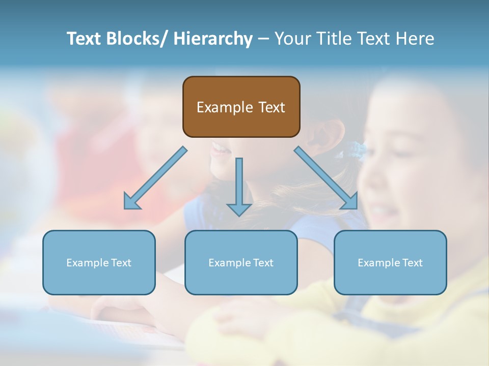 A Group Of Children Sitting At A Table With A Globe In The Background PowerPoint Template