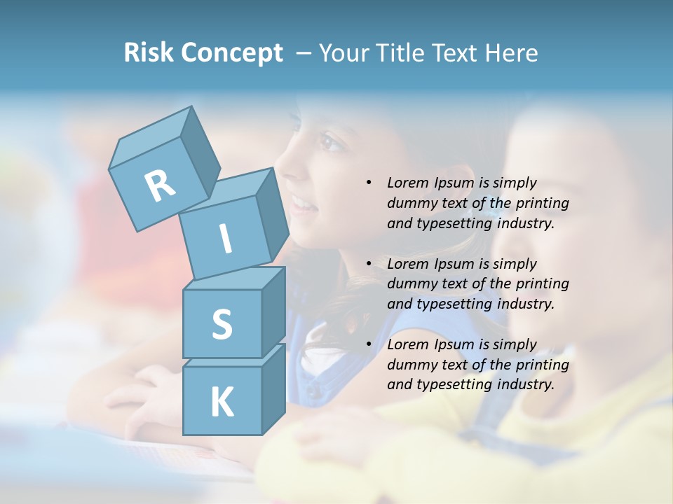 A Group Of Children Sitting At A Table With A Globe In The Background PowerPoint Template