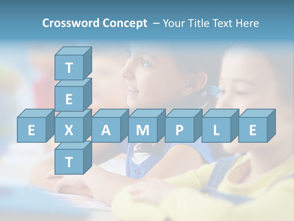 A Group Of Children Sitting At A Table With A Globe In The Background PowerPoint Template