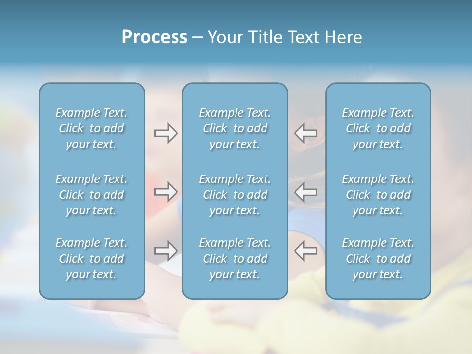 A Group Of Children Sitting At A Table With A Globe In The Background PowerPoint Template