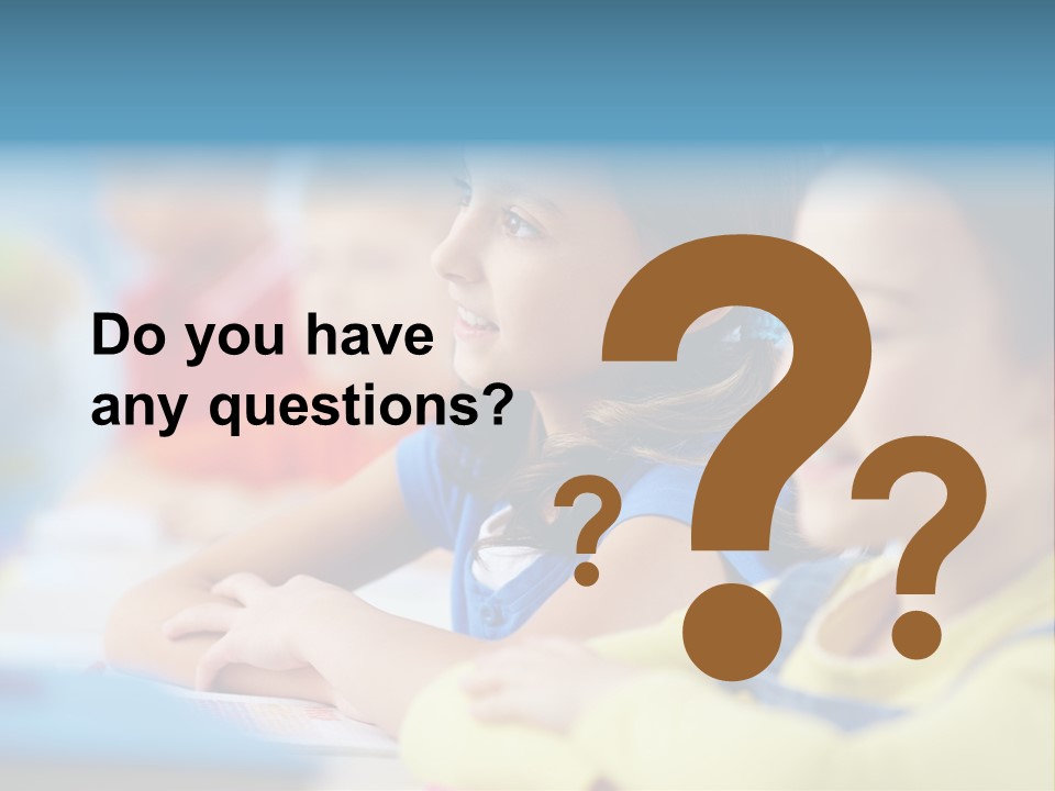 A Group Of Children Sitting At A Table With A Globe In The Background PowerPoint Template