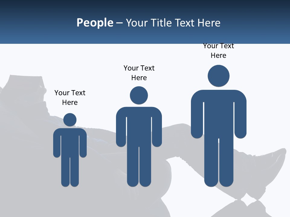 A Man Sitting On A Bean Bag Chair With A Book On His Head PowerPoint Template