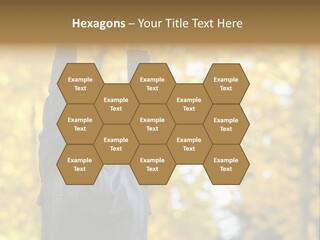 A Woman Is Holding Her Hands Up In The Air PowerPoint Template