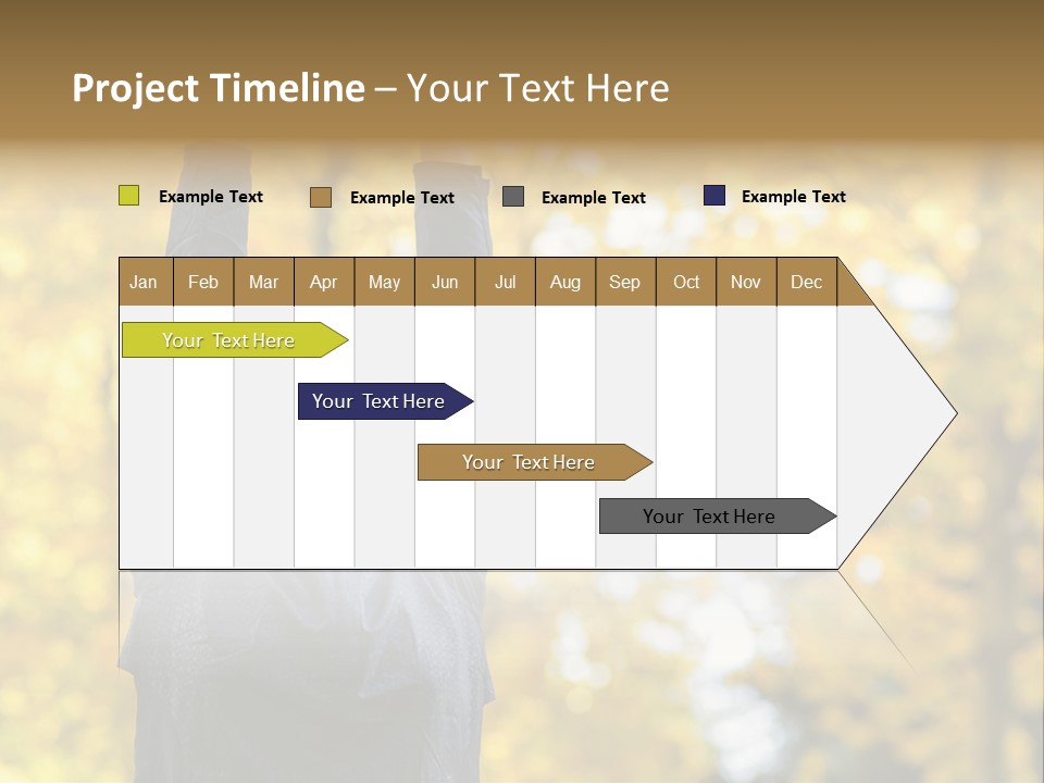 A Woman Is Holding Her Hands Up In The Air PowerPoint Template
