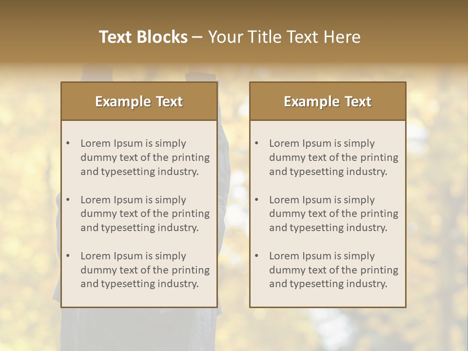 A Woman Is Holding Her Hands Up In The Air PowerPoint Template