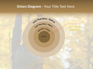 A Woman Is Holding Her Hands Up In The Air PowerPoint Template