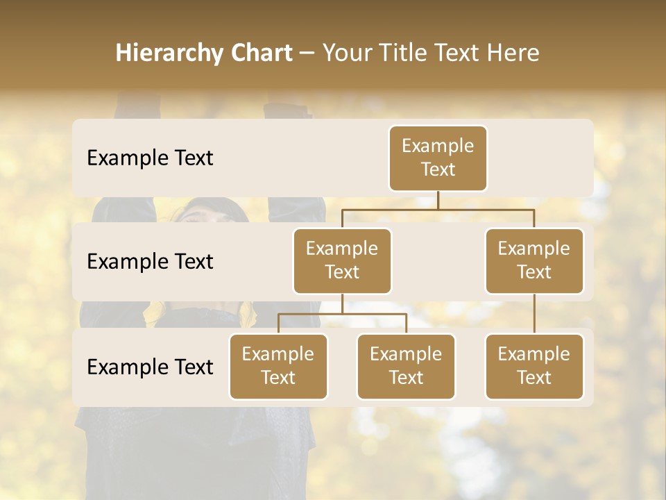A Woman Is Holding Her Hands Up In The Air PowerPoint Template