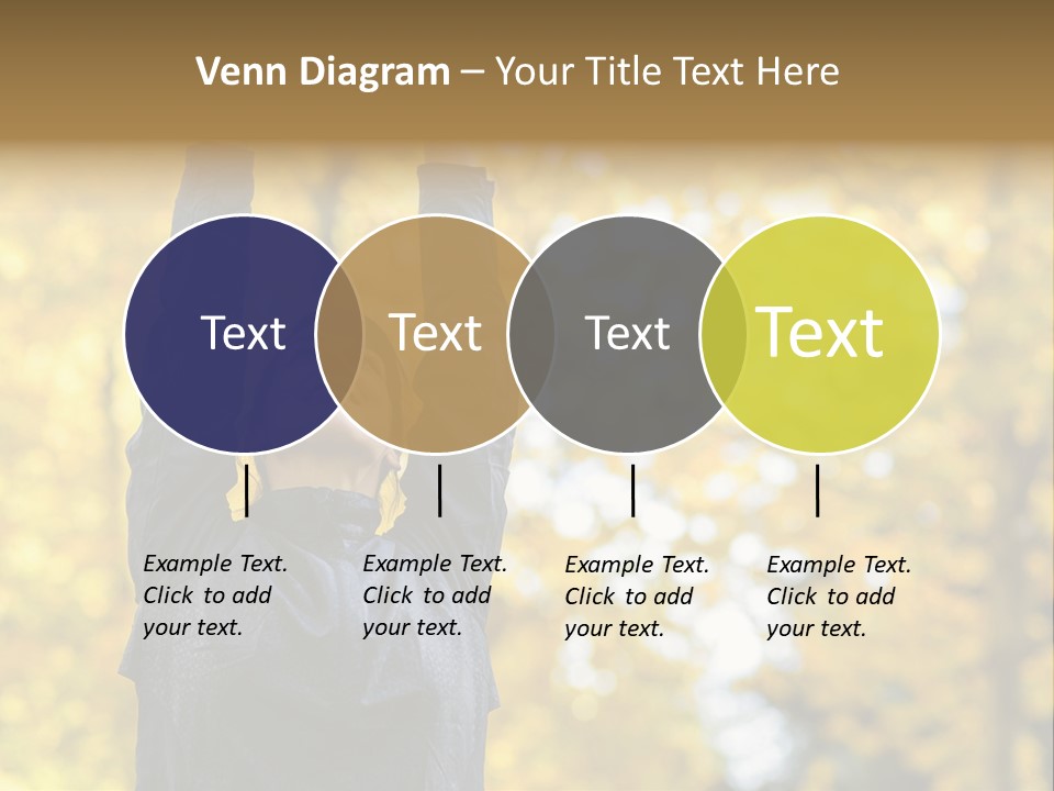 A Woman Is Holding Her Hands Up In The Air PowerPoint Template