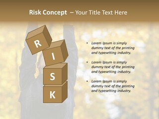 A Woman Is Holding Her Hands Up In The Air PowerPoint Template