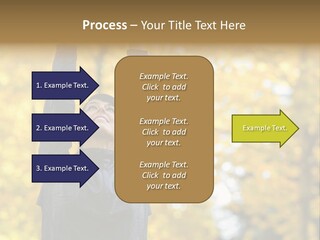 A Woman Is Holding Her Hands Up In The Air PowerPoint Template