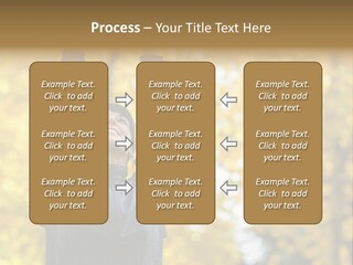 A Woman Is Holding Her Hands Up In The Air PowerPoint Template