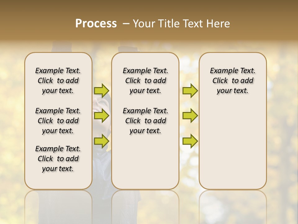 A Woman Is Holding Her Hands Up In The Air PowerPoint Template