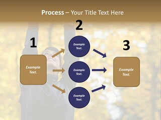 A Woman Is Holding Her Hands Up In The Air PowerPoint Template