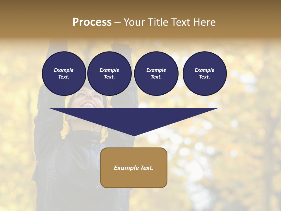 A Woman Is Holding Her Hands Up In The Air PowerPoint Template