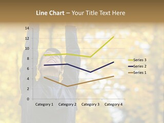 A Woman Is Holding Her Hands Up In The Air PowerPoint Template