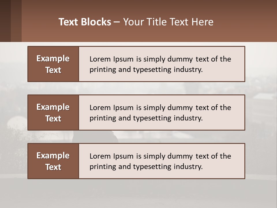 A Man Sitting On A Bench Talking On A Cell Phone PowerPoint Template