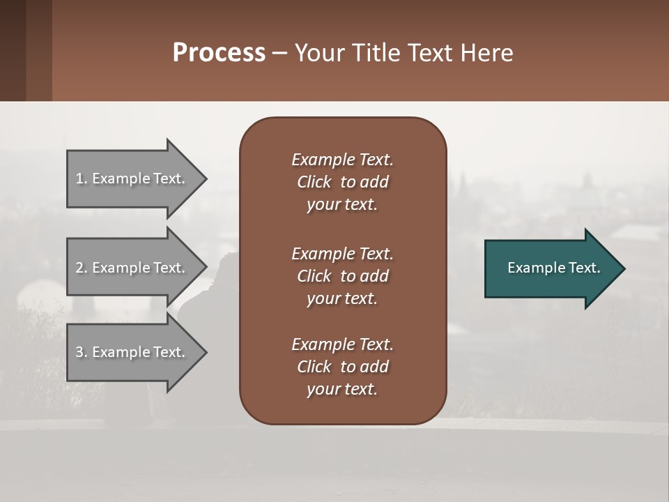 A Man Sitting On A Bench Talking On A Cell Phone PowerPoint Template