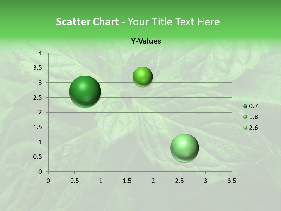 A Close Up Of A Green Leaf Powerpoint Template PowerPoint Template