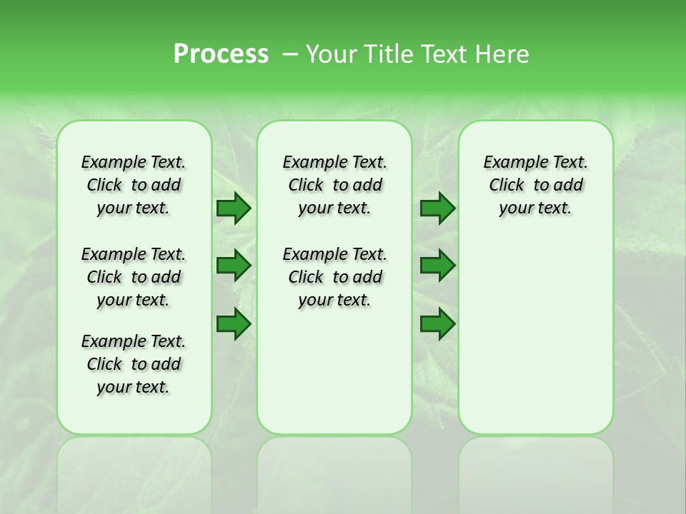 A Close Up Of A Green Leaf Powerpoint Template PowerPoint Template