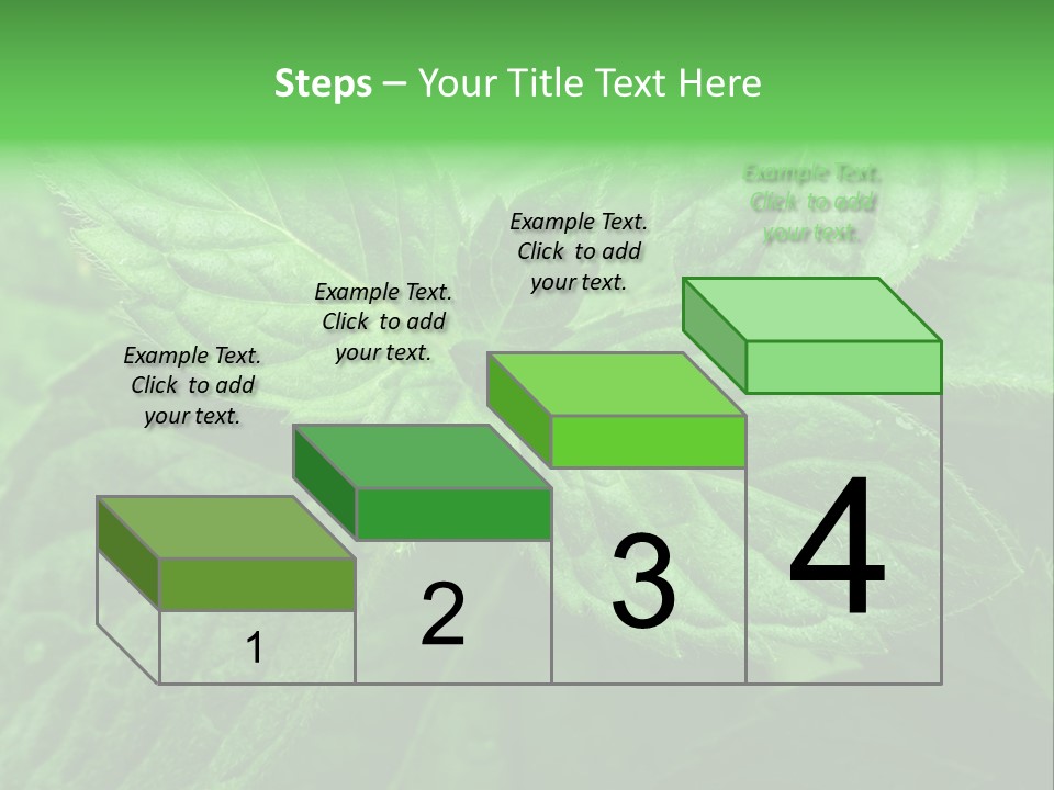 A Close Up Of A Green Leaf Powerpoint Template PowerPoint Template