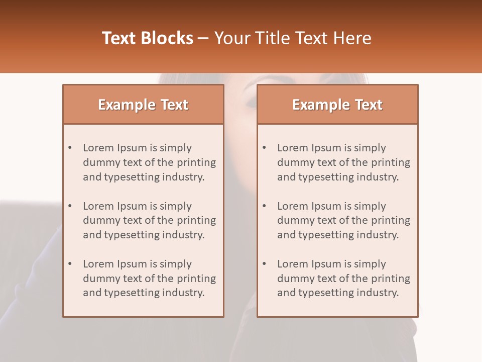 A Woman Holding A Pen In Front Of Her Face PowerPoint Template