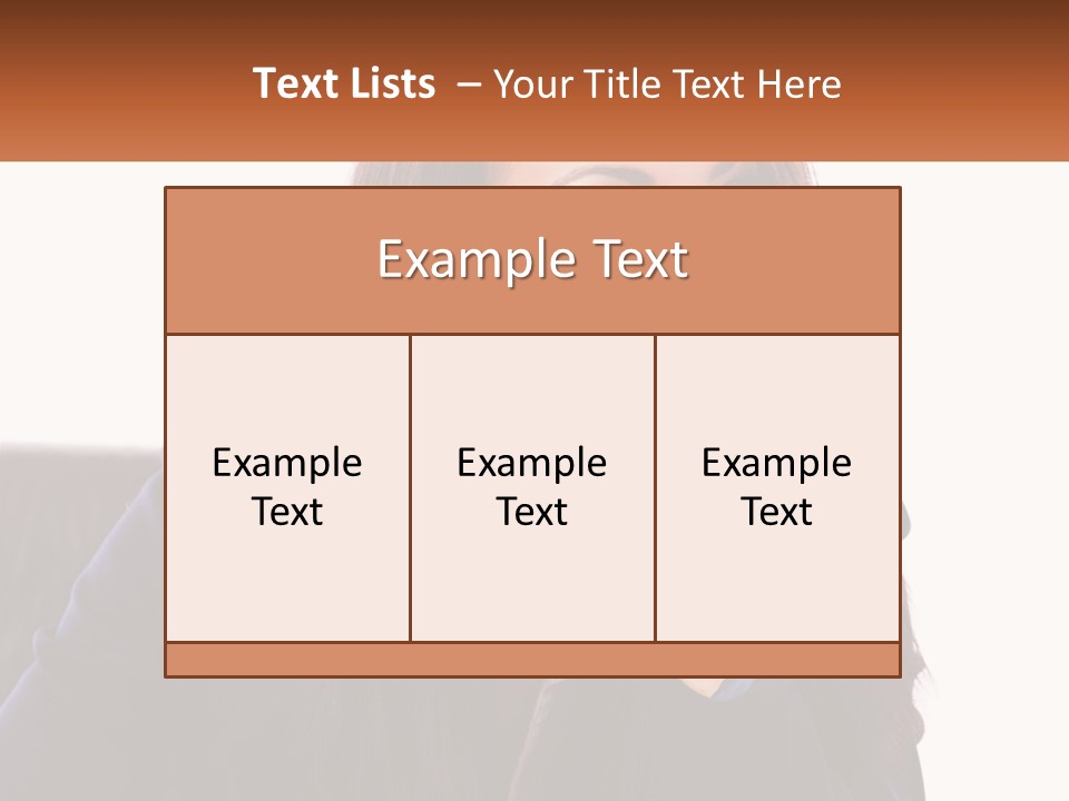 A Woman Holding A Pen In Front Of Her Face PowerPoint Template