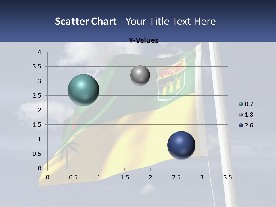 A Flag With A Flag Pole In The Foreground PowerPoint Template